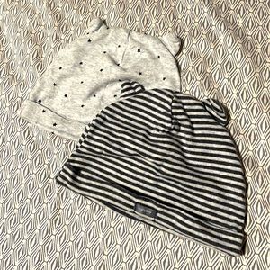 NWOT 2 BABY GAP hats with little ears
